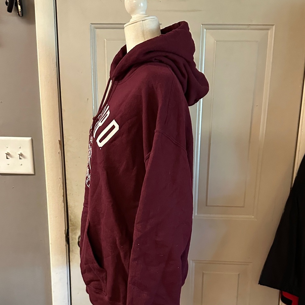 Harvard Burgundy Hoodie Sweatshirt - Picture 3 of 6